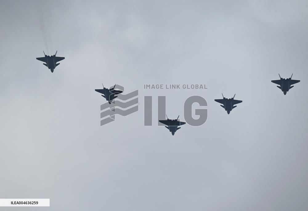 Flight Formation Exercise in Beijing