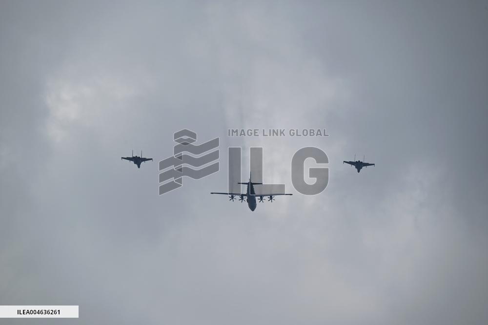 Flight Formation Exercise in Beijing