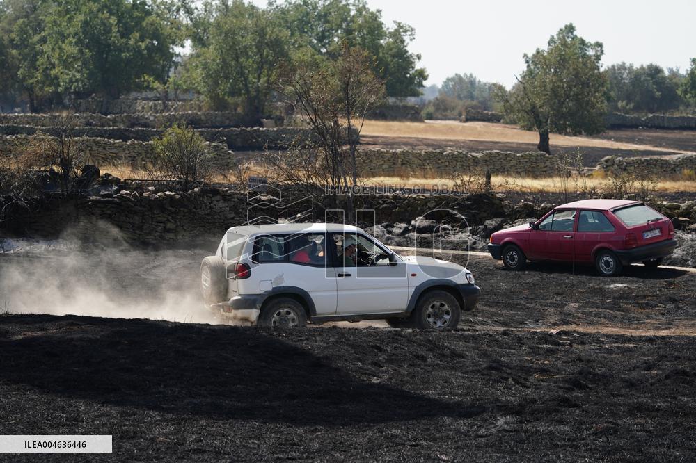 Fires in Cipérez and El Payo Spread Amid Wind and Heat - Spain