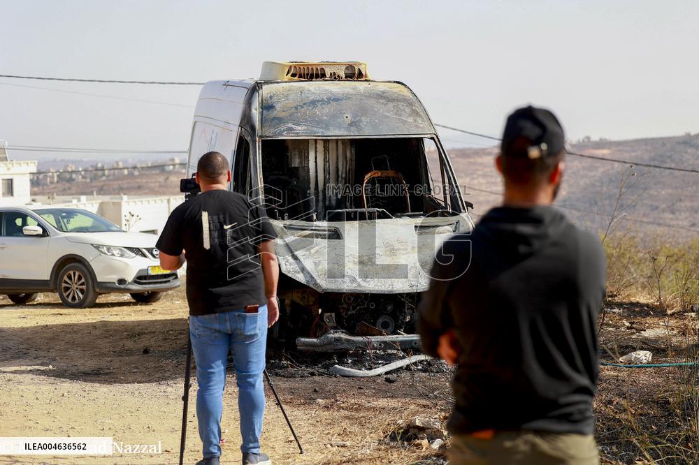 Settlers Attack Ramallah West - Bank
