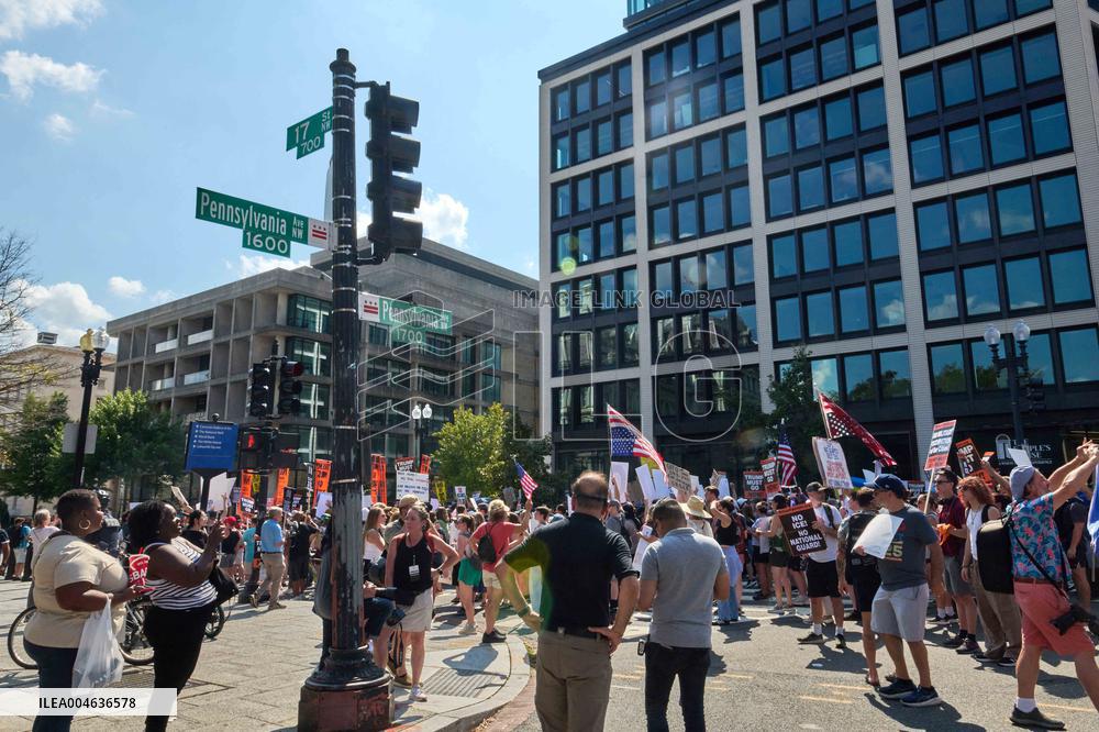 Protests Against The Deploy of National Guard Troops - Washington DC