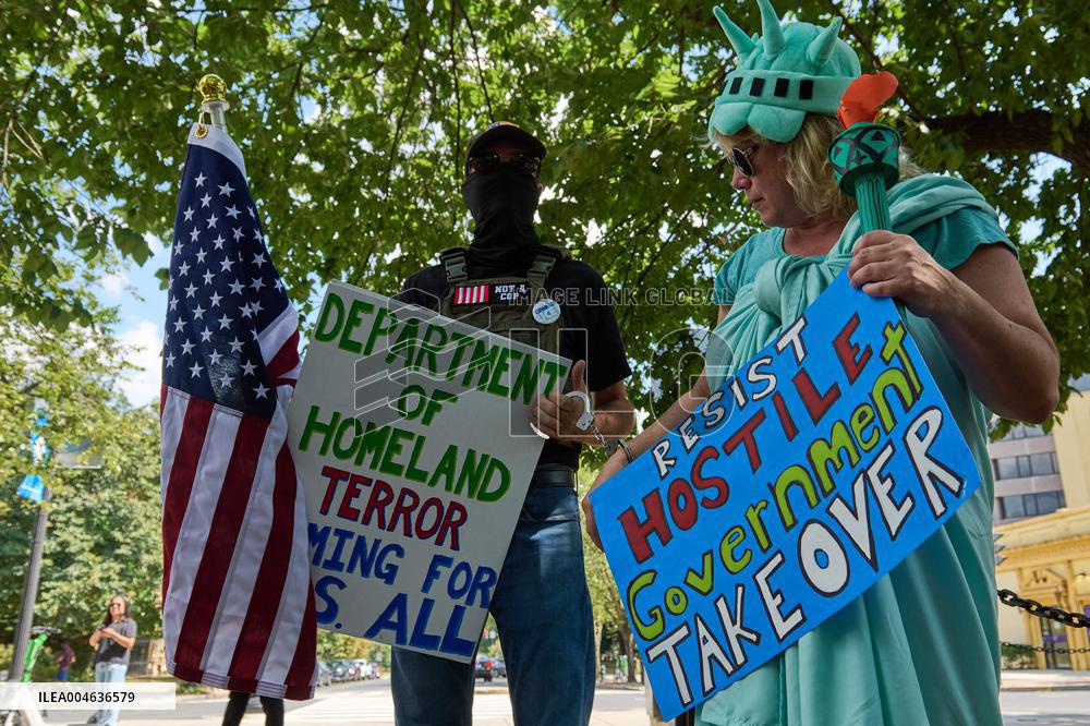 Protests Against The Deploy of National Guard Troops - Washington DC