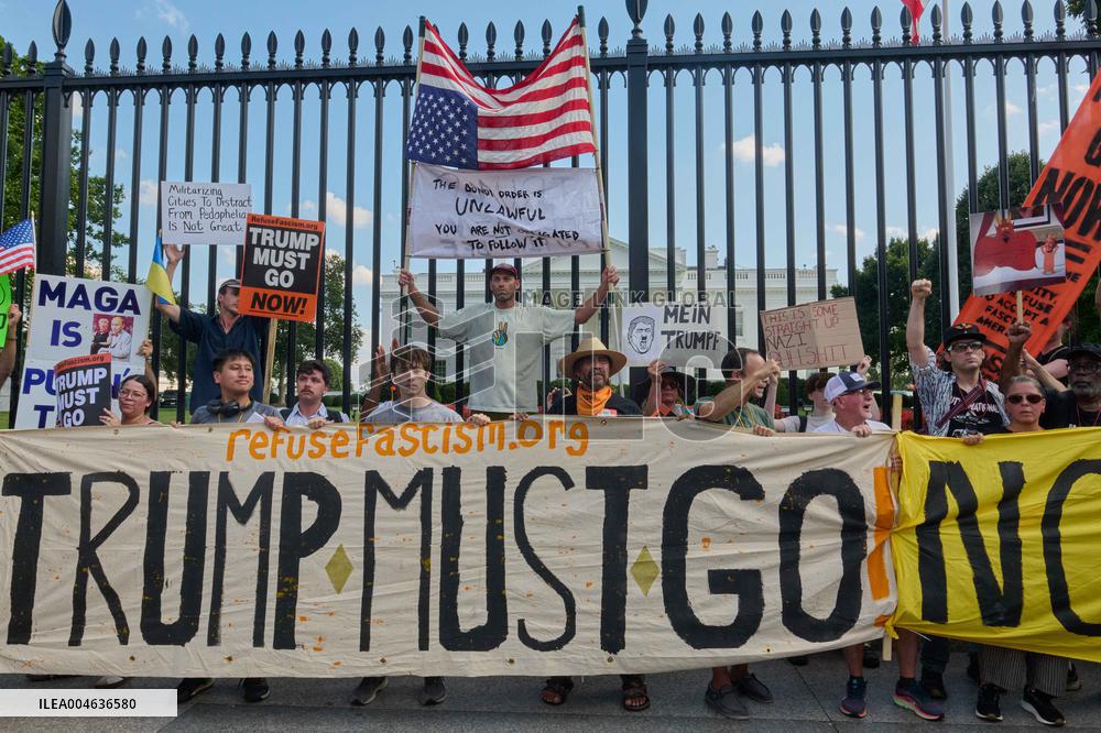 Protests Against The Deploy of National Guard Troops - Washington DC