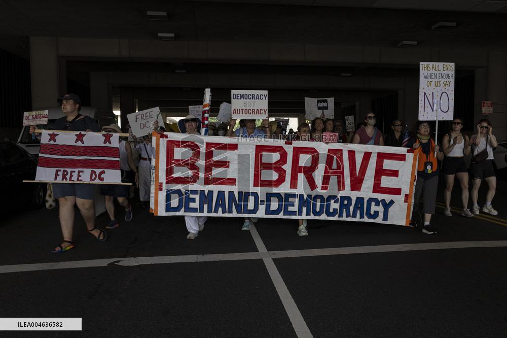 Protests Against The Deploy of National Guard Troops - Washington DC