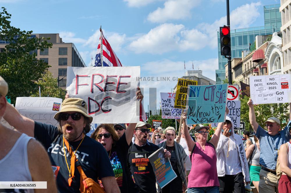 Protests Against The Deploy of National Guard Troops - Washington DC