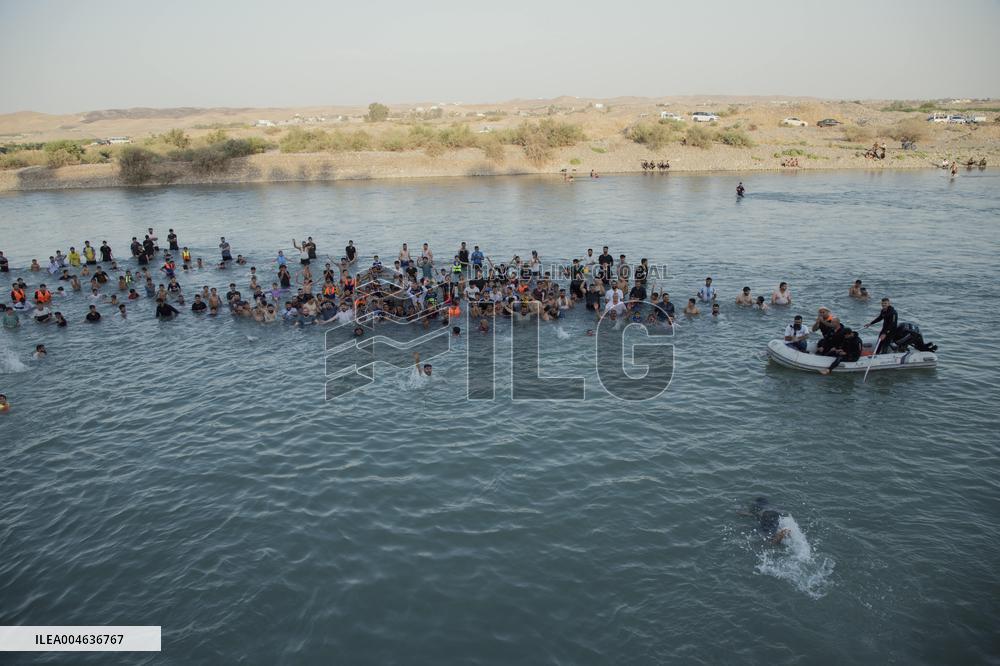 Summer Swimming Contest in Kurdistan - Iraq