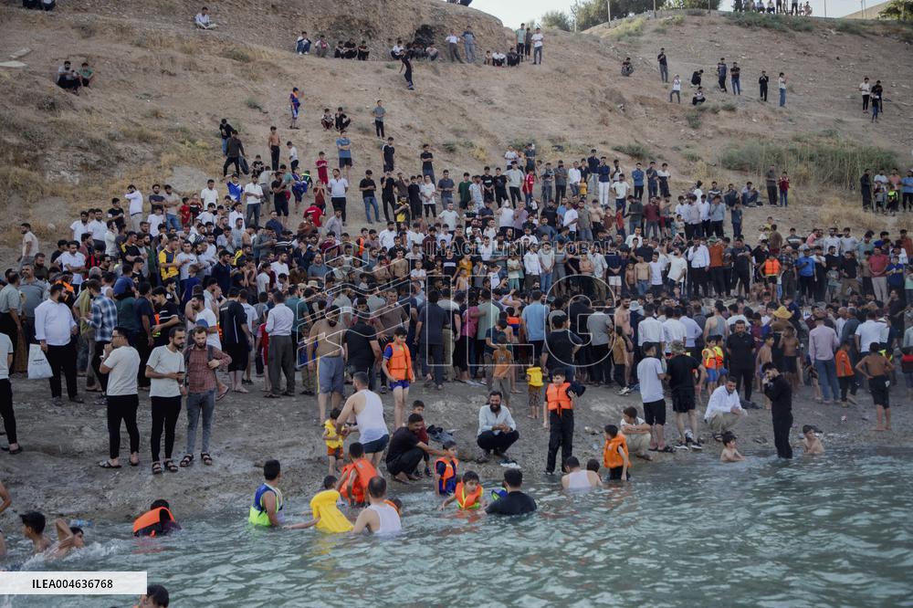 Summer Swimming Contest in Kurdistan - Iraq