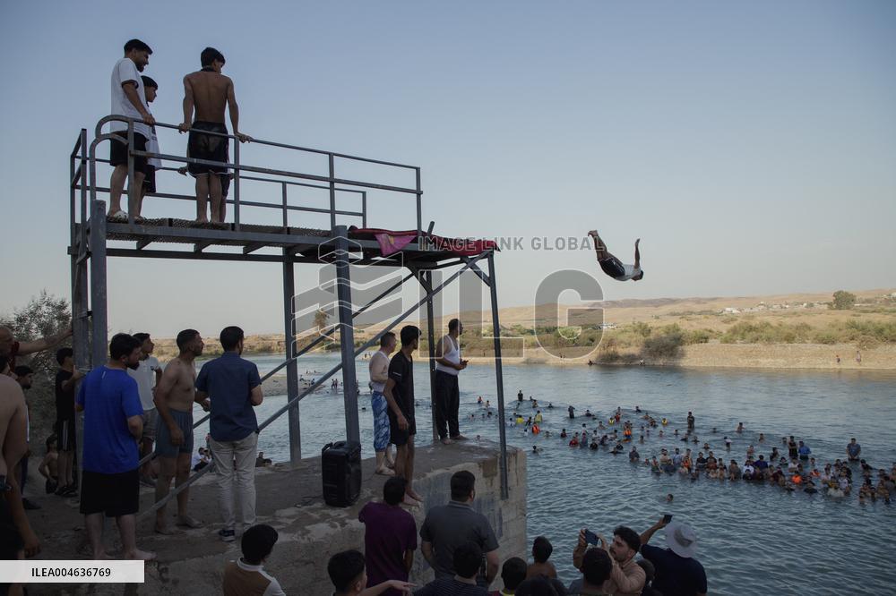 Summer Swimming Contest in Kurdistan - Iraq