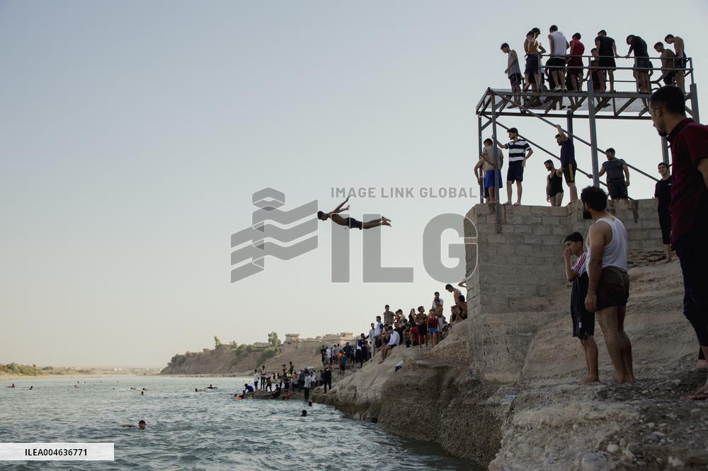 Summer Swimming Contest in Kurdistan - Iraq