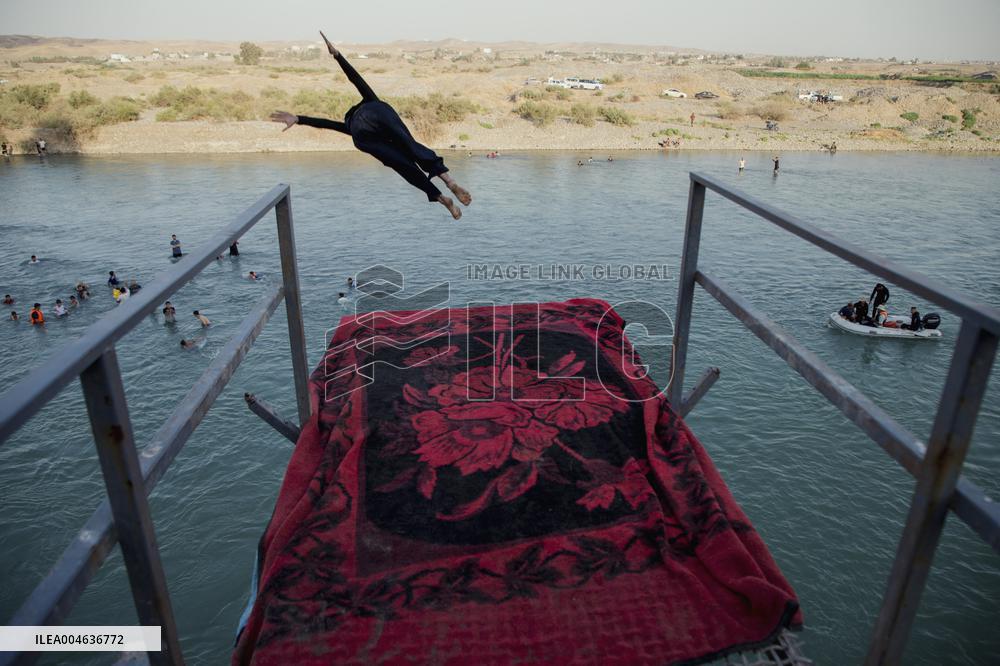 Summer Swimming Contest in Kurdistan - Iraq
