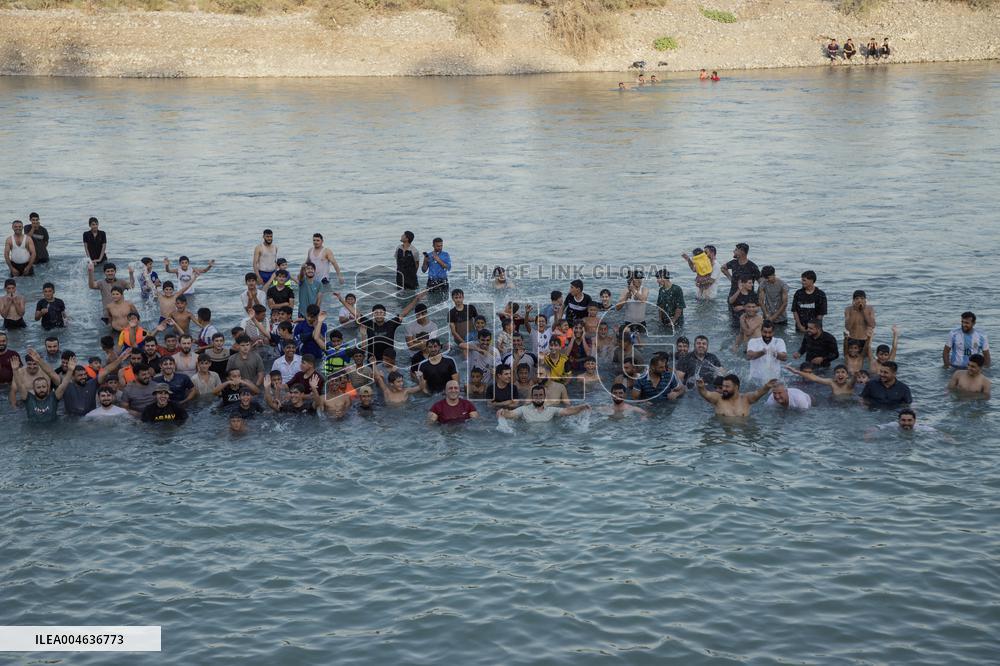 Summer Swimming Contest in Kurdistan - Iraq
