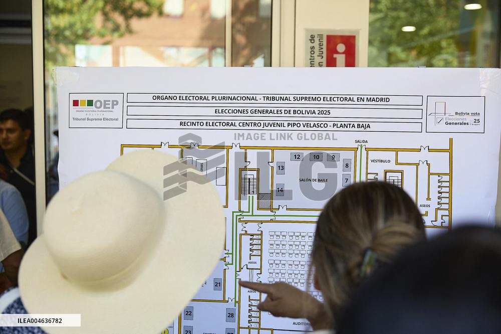Bolivia 2025 General Elections in Madrid - Spain