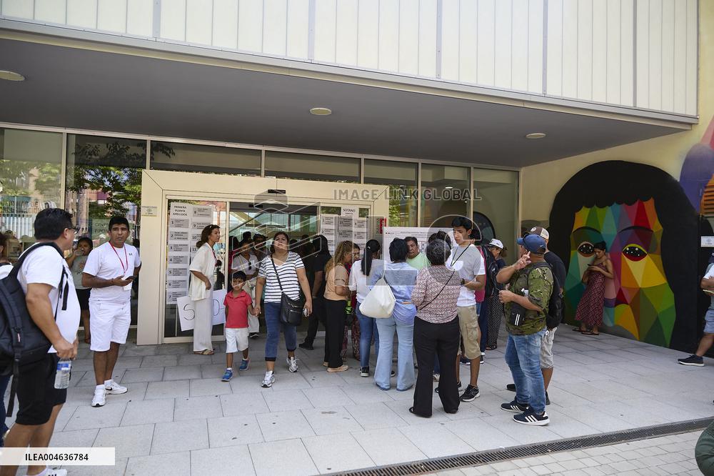 Bolivia 2025 General Elections in Madrid - Spain