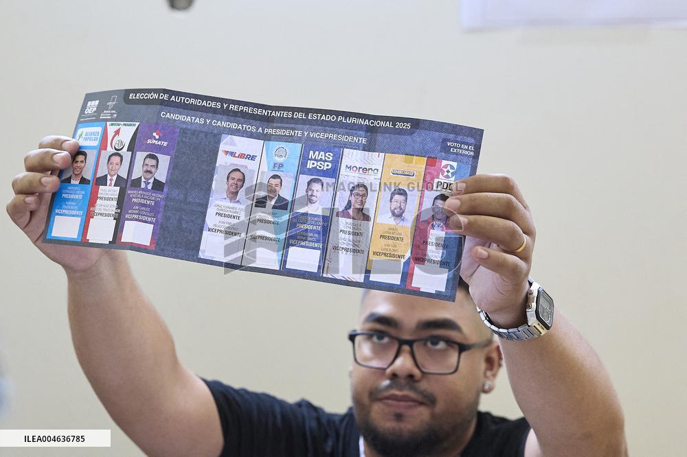 Bolivia 2025 General Elections in Madrid - Spain