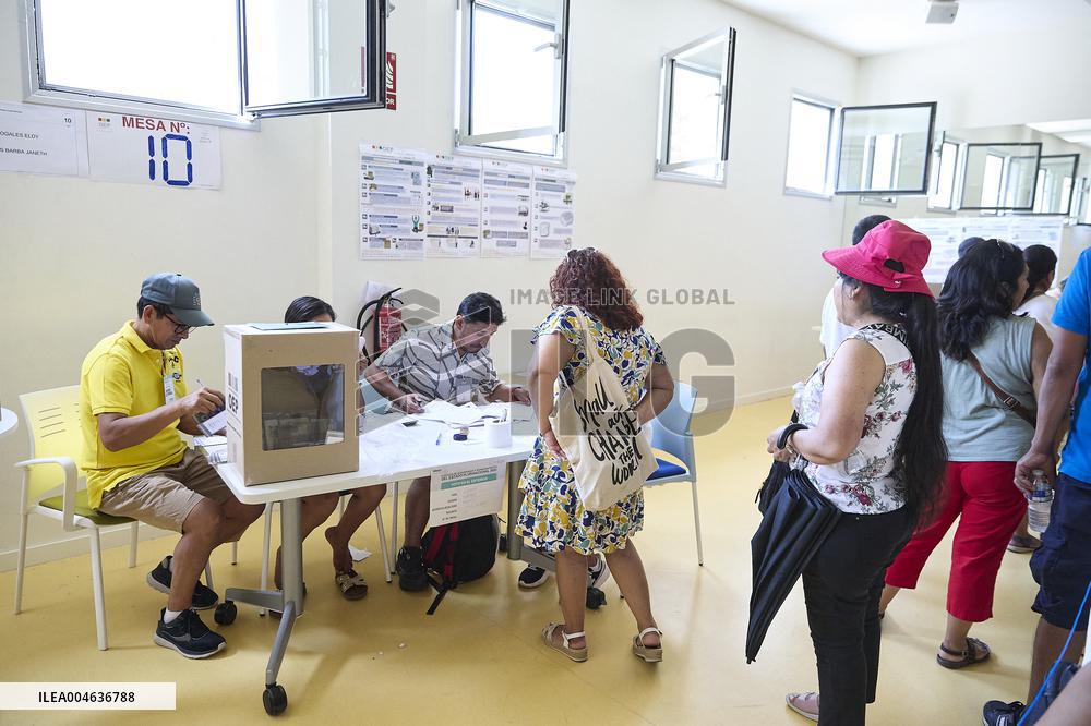 Bolivia 2025 General Elections in Madrid - Spain