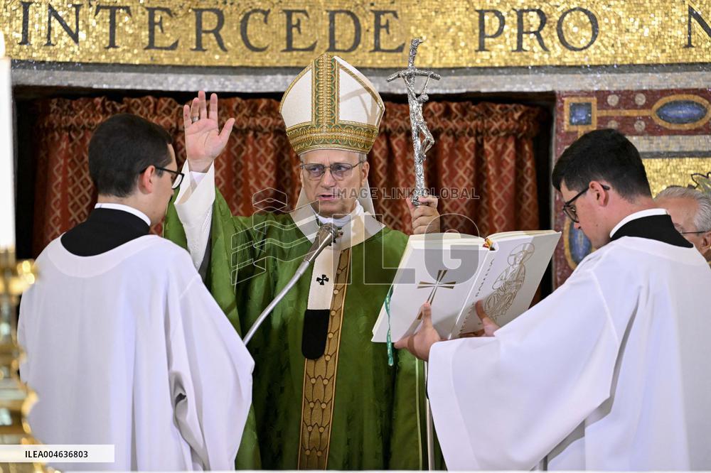 Pope Leo XIV Leads Mass in Albano - Italy