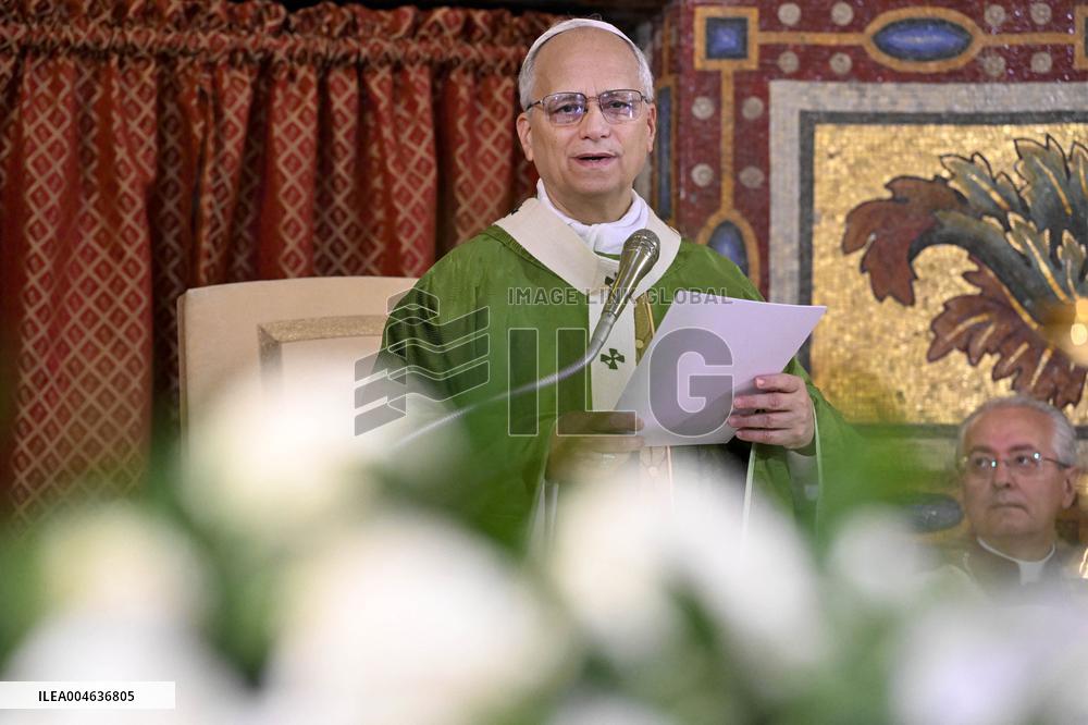 Pope Leo XIV Leads Mass in Albano - Italy