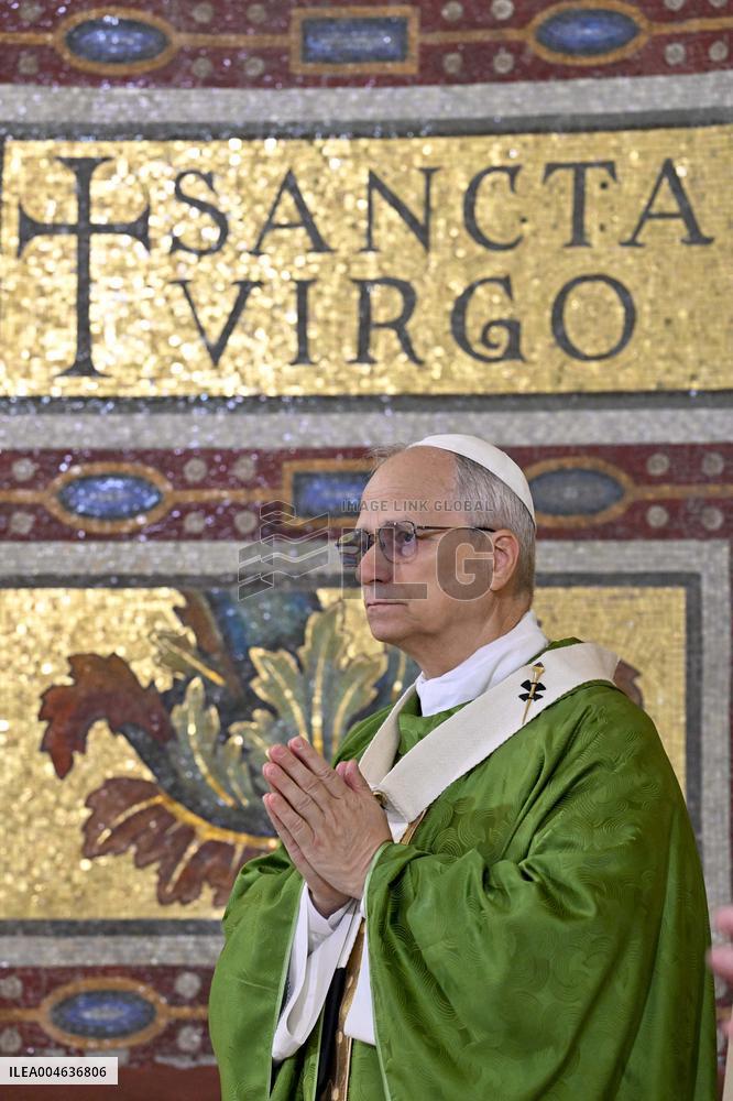 Pope Leo XIV Leads Mass in Albano - Italy