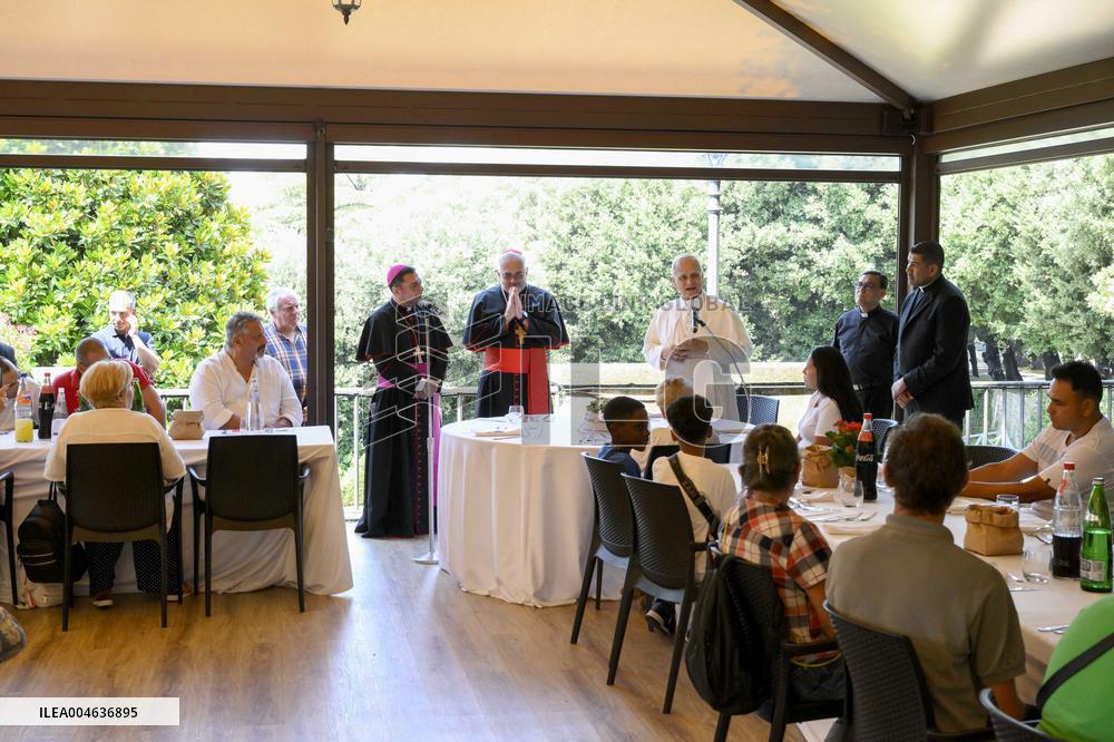 Pope Leo XIV Have Lunch With One Hundred Poor People - Castel Gandolfo