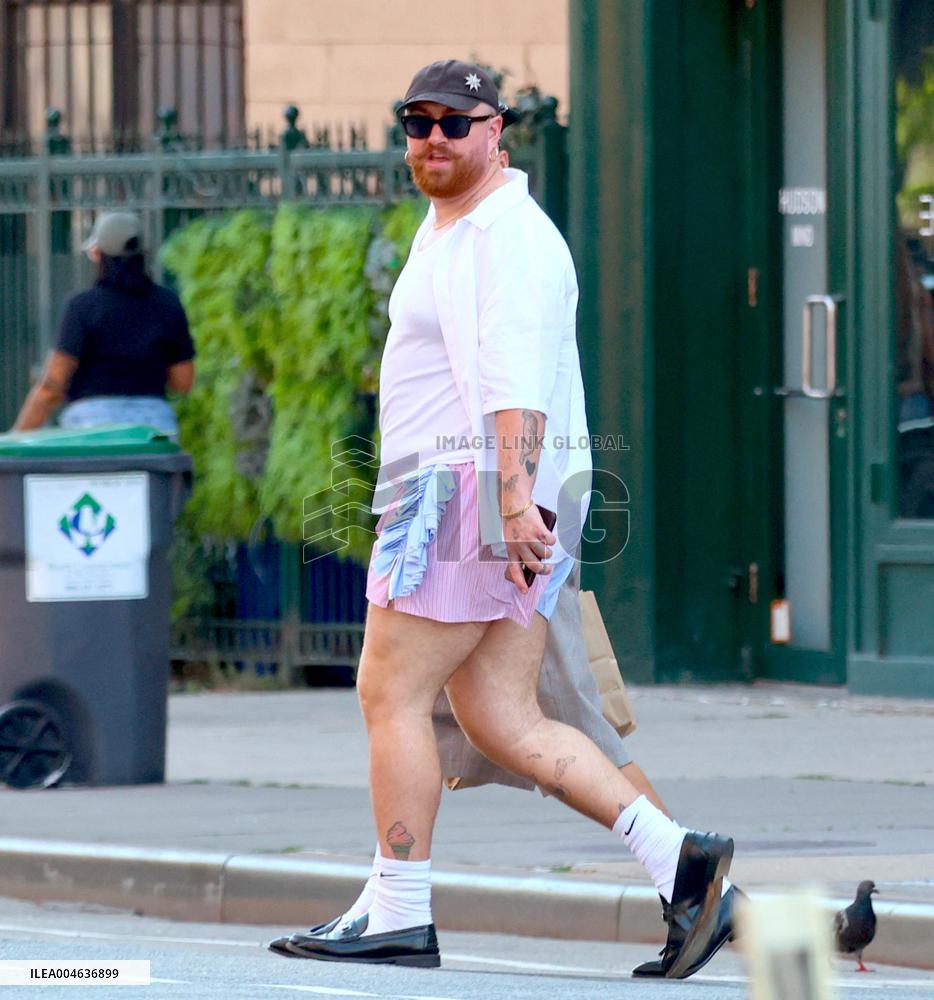 Sam Smith with his partner in New York City - NYC