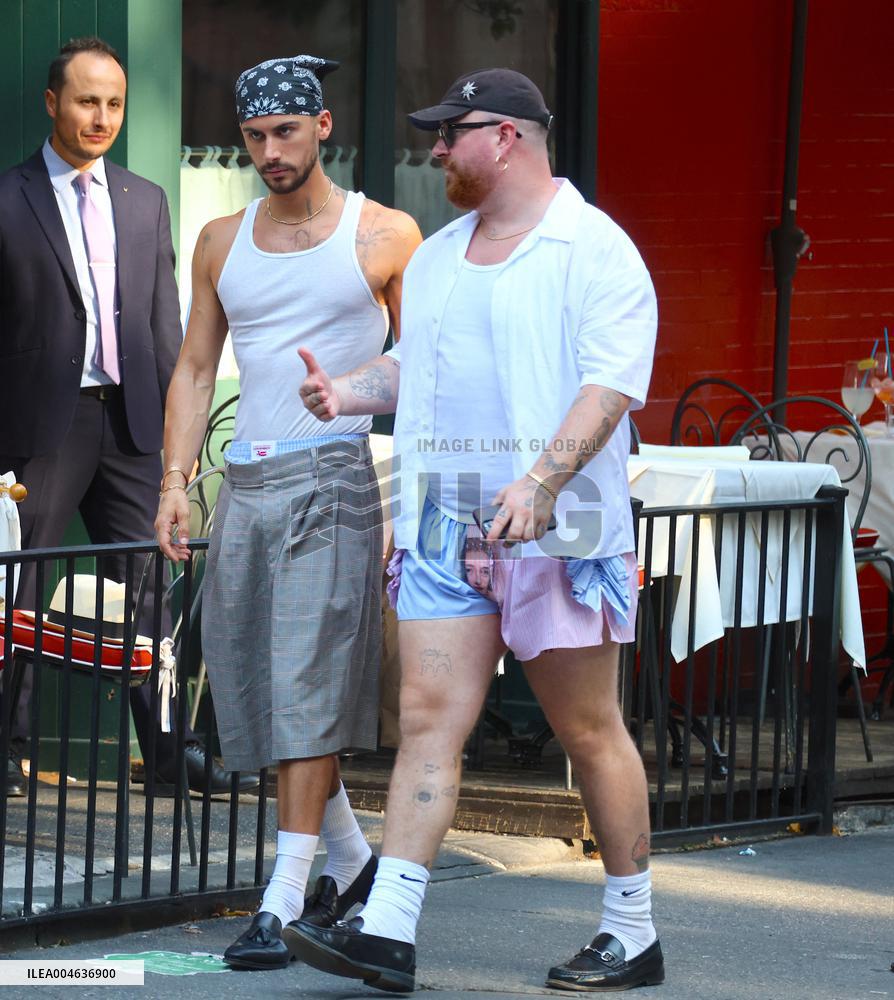 Sam Smith with his partner in New York City - NYC