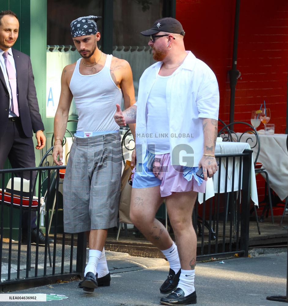 Sam Smith with his partner in New York City - NYC