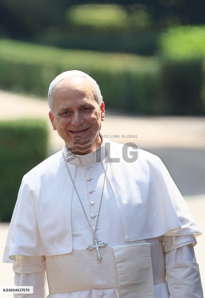 Pope Leo XIV Have Lunch With One Hundred Poor People - Castel Gandolfo