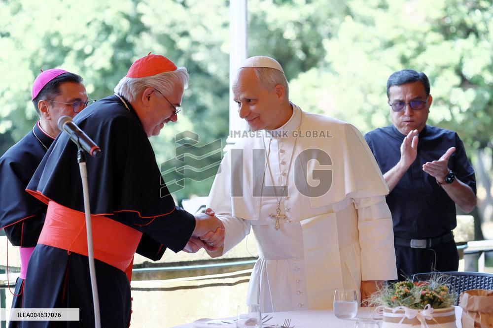 Pope Leo XIV Have Lunch With One Hundred Poor People - Castel Gandolfo