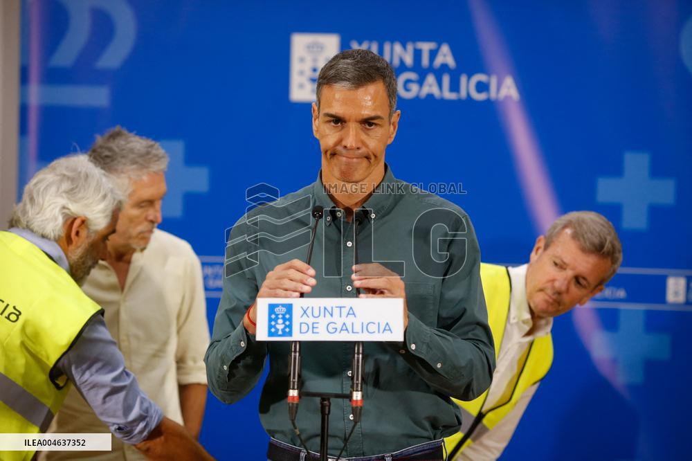 Sanchez visits the Fire Fighting OCC - Galicia