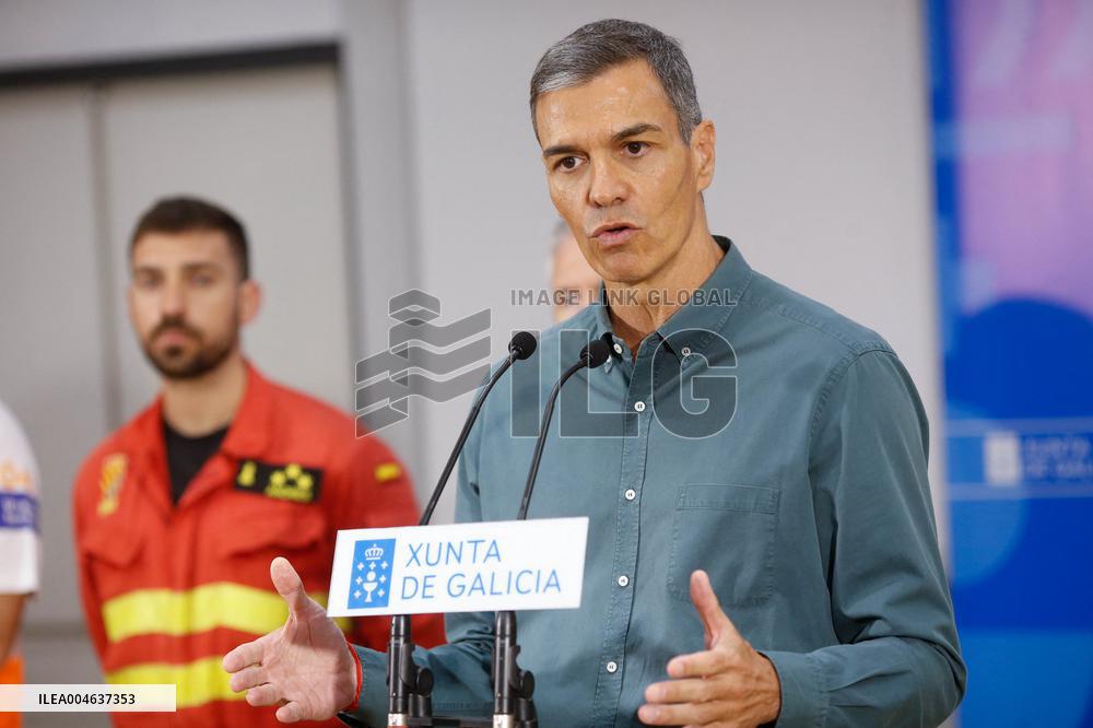 Sanchez visits the Fire Fighting OCC - Galicia