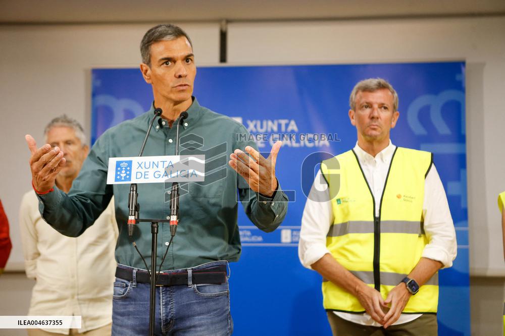 Sanchez visits the Fire Fighting OCC - Galicia