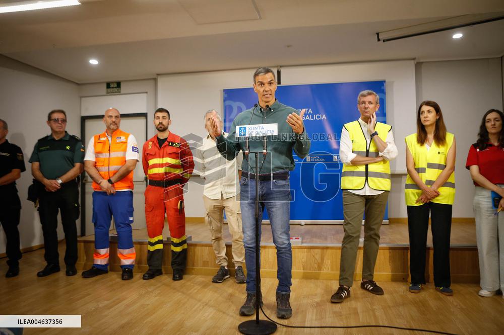 Sanchez visits the Fire Fighting OCC - Galicia