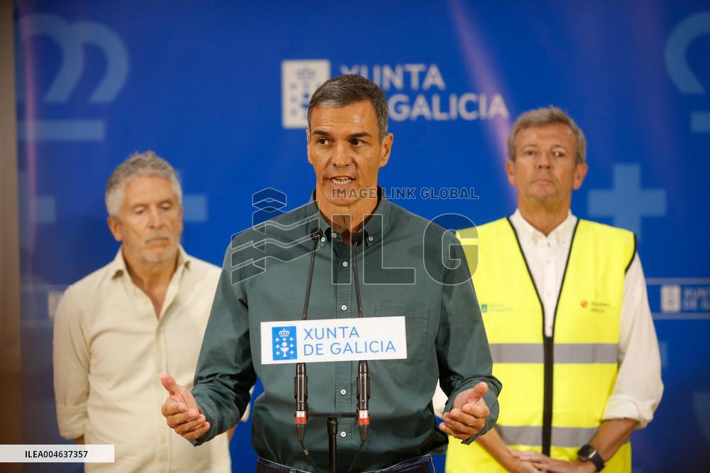 Sanchez visits the Fire Fighting OCC - Galicia