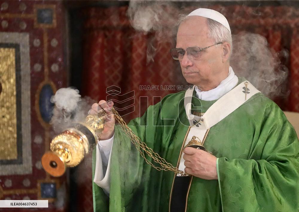 Pope Leo XIV Leads Mass in Albano - Italy