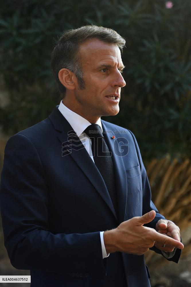 Videoconference Between Emmanuel Macron And The Coalition Of The Willing - Bormes-les-Mimosas