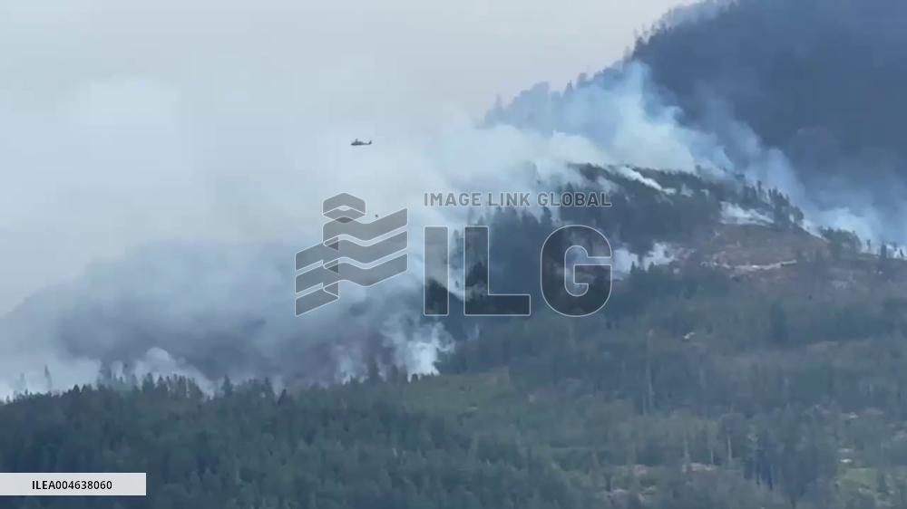 Canada: Mount Underwood Wildfire Rages, Evacuation Orders Remain