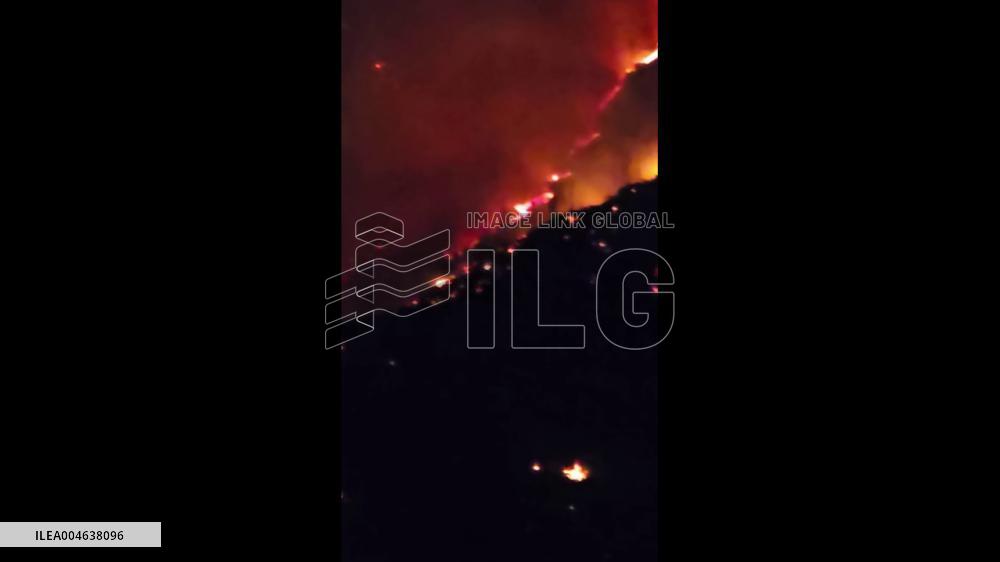 US: Wildfire Breaks Out in Buckley Draw Canyon, Utah