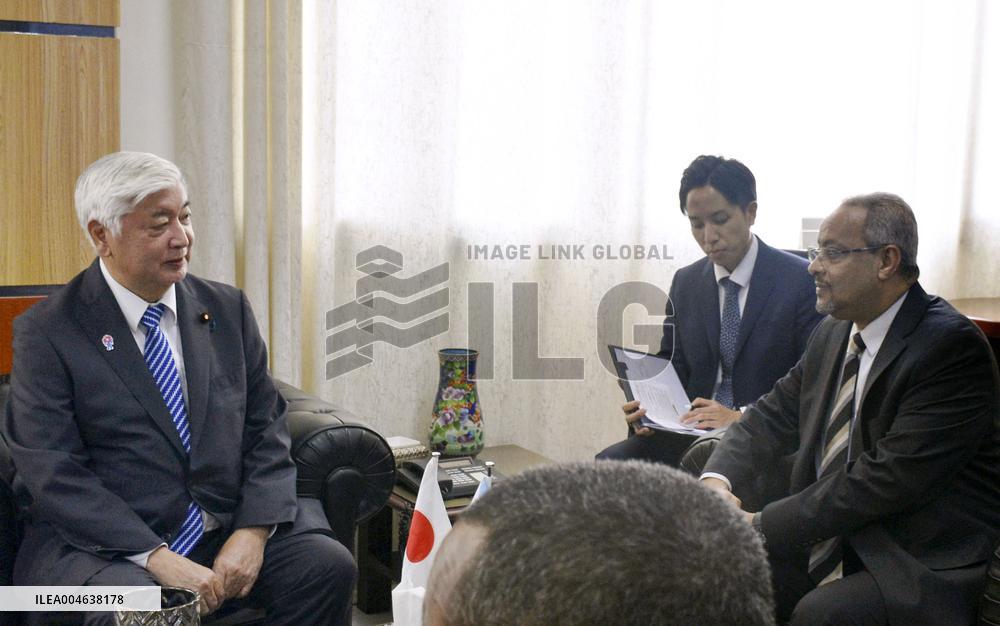 Japanese Defense Minister Nakatani in Djibouti