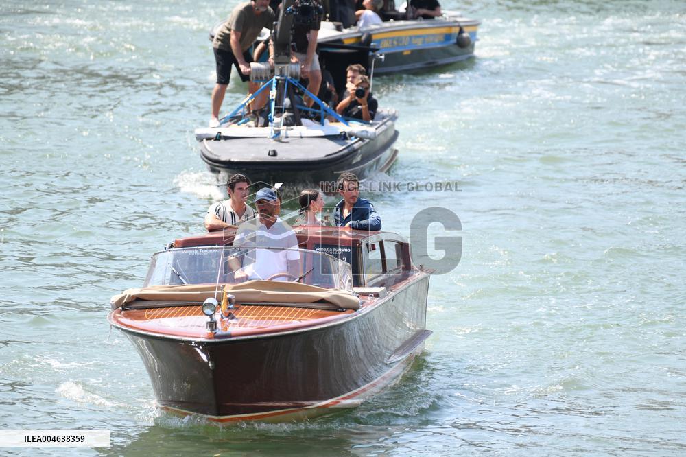 Lily Collins and Cast on Emily in Paris Set in Venice - Italy