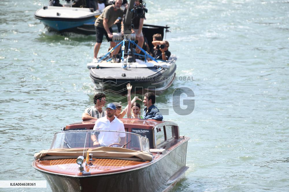 Lily Collins and Cast on Emily in Paris Set in Venice - Italy
