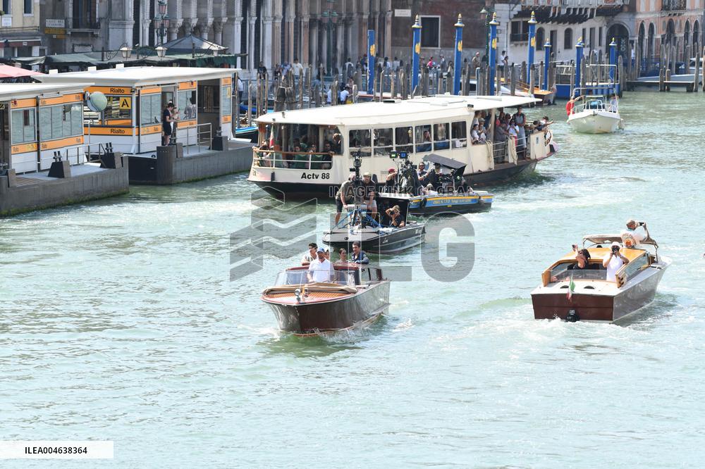 Lily Collins and Cast on Emily in Paris Set in Venice - Italy