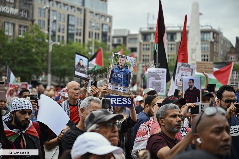 Pro-Palestine Protest - Amsterdam