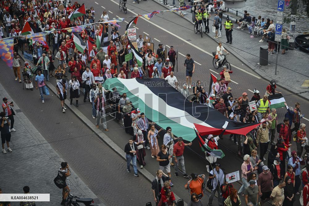 Pro-Palestine Protest - Amsterdam