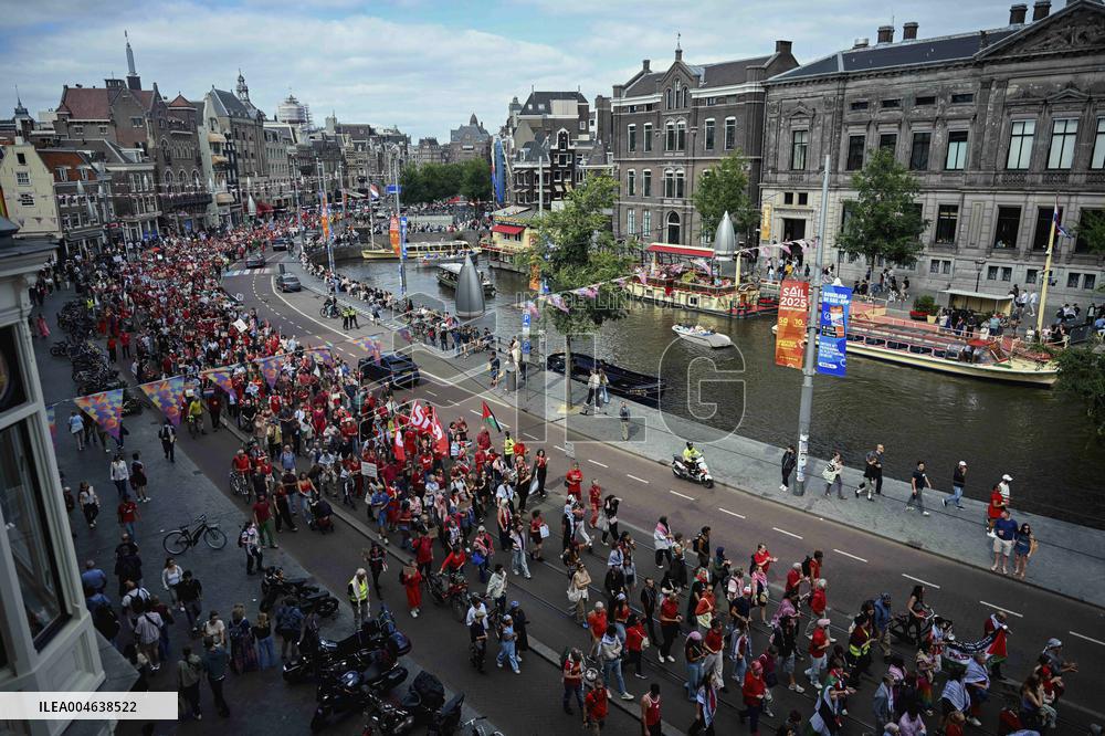 Pro-Palestine Protest - Amsterdam