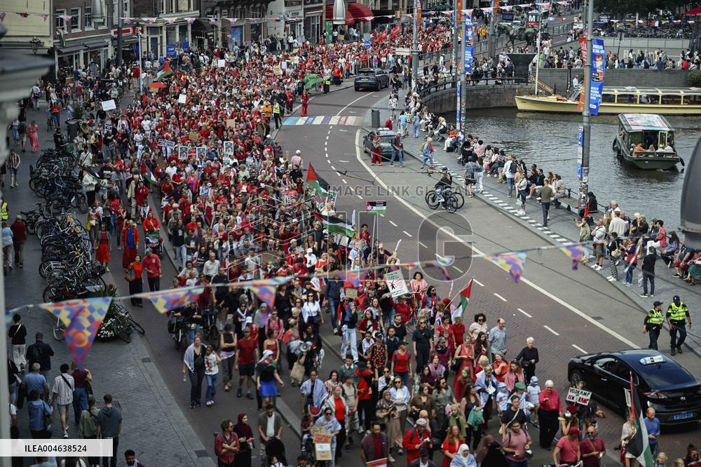 Pro-Palestine Protest - Amsterdam