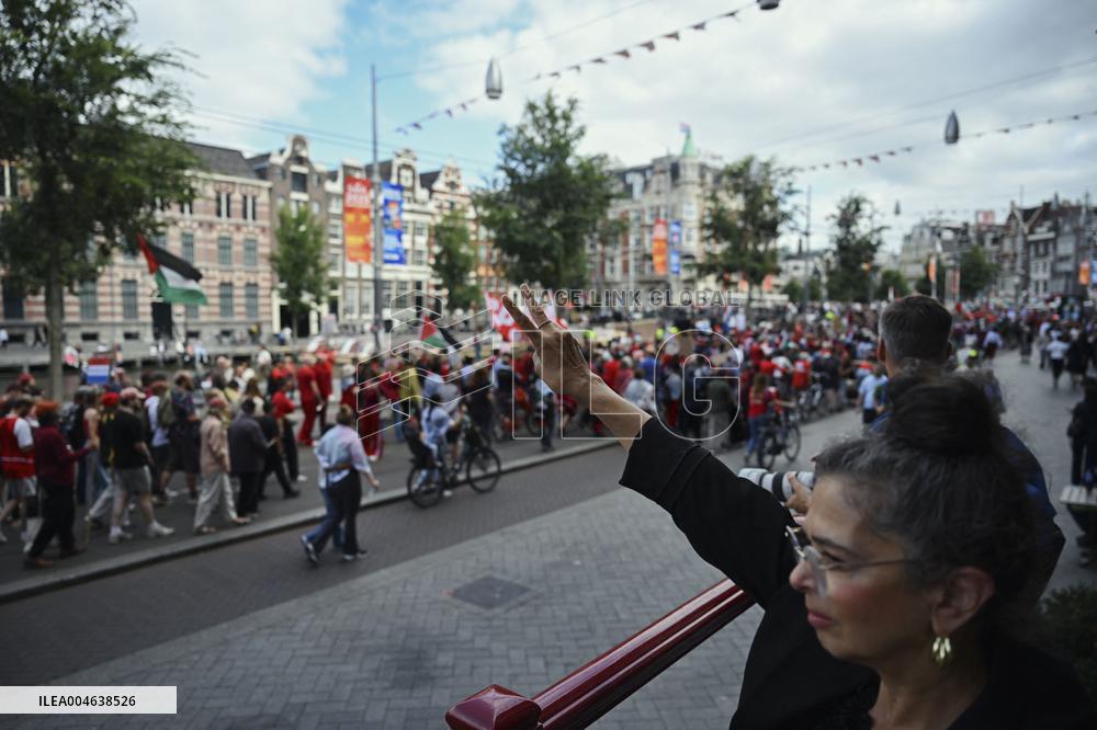 Pro-Palestine Protest - Amsterdam