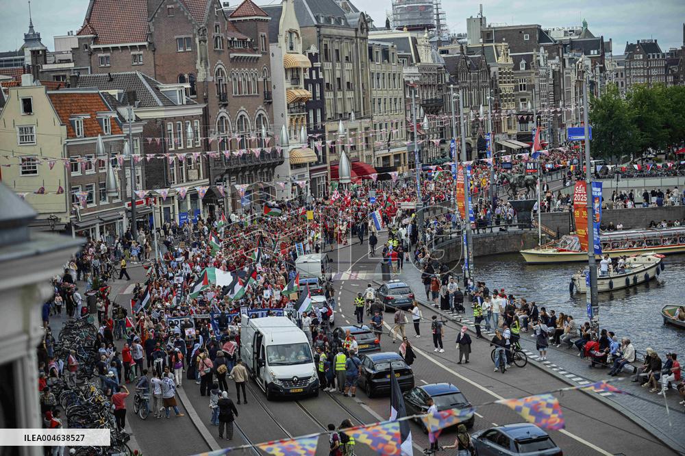 Pro-Palestine Protest - Amsterdam