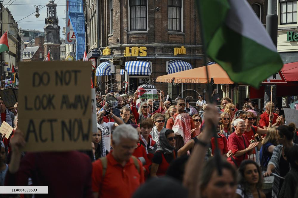 Pro-Palestine Protest - Amsterdam