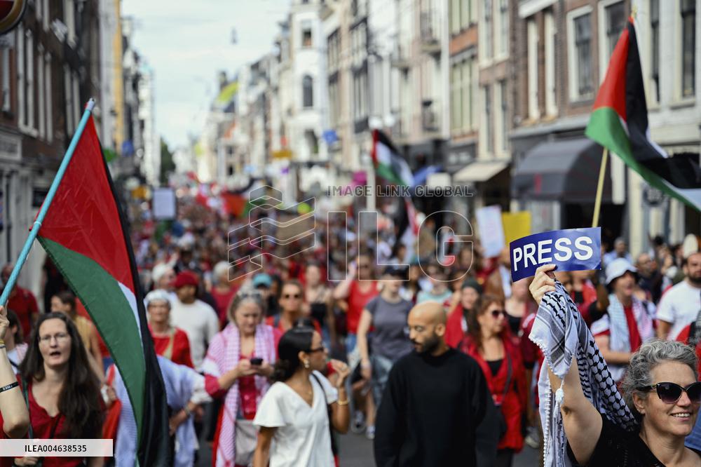Pro-Palestine Protest - Amsterdam