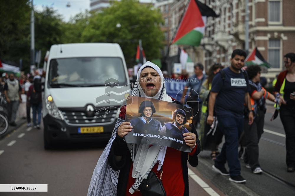 Pro-Palestine Protest - Amsterdam